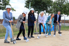 Erster Spatenstich zum Baubeginn der neuen Lagerhalle des IOW (v. r.): IOW-Direktor Oliver Zielinski, Wissenschaftsministerin Bettina Martin, IOW-Verwaltungsleiterin Beatrix Blabusch, Carmen-Alina Botezatu, Leiterin des Staatlichen Bau- und Liegenschaftsamtes (SBL), SBL-Dezernentin Sara Paetrow, Anne Breuer, SBL, Projektleitung. Foto: WKM/Sabrina Scholz