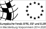 Gemeinsames Logo EFRE, ESF und ELER in M-V 2014-2020, schwarz-weiß