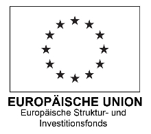 Logo EU-Strukturfonds einfarbig, weißer Hintergrund, Schrift unten