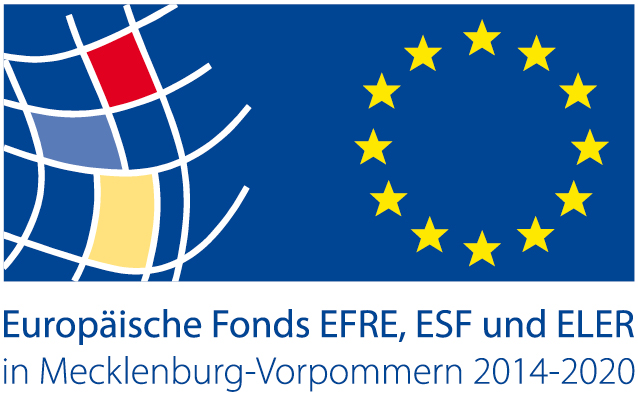 Gemeinsames Logo des EFRE, ESF und ELER in M-V in der Förderperiode 2014 - 2020 Gemeinsames Logo des EFRE, ESF und ELER in M-V in der Förderperiode 2014 - 2020