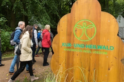 Menschen im Kur- und Heilwald, ein EFRE-Projekt auf der Insel Usedom, Quelle: Bäderverband MV e.V.