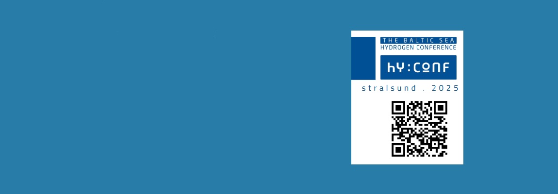 Überschrift und QR-Code Wasserstoffkonferenz Stralsund